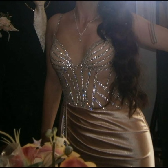 champagne dress - Picture 3 of 4